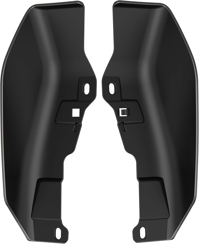 Color - Matched Mid Frame Air Deflectors Heat Shield, Perfectly Fit for Harley Touring Models 2009-2026 Silver Flux