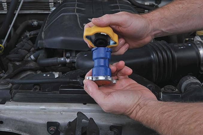 Mityvac MV4560 Radiator/Cooling System Pressure Test Kit for Asian, European, US Cars and Light Duty Trucks, Includes Hand Pressure Pump, 4 Cooling System and 2 Dual-Function Cap Test Adapters