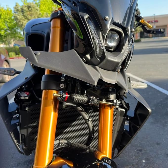 Steering stabilizer Compatible with YAMAHA MT09 XSR900 MT-09 MT 09 XSR 900 2021 2022 2023 2024 Motorcycle Steering Damper Mount Bracket Stabilizer Support Speed Wobble Safety