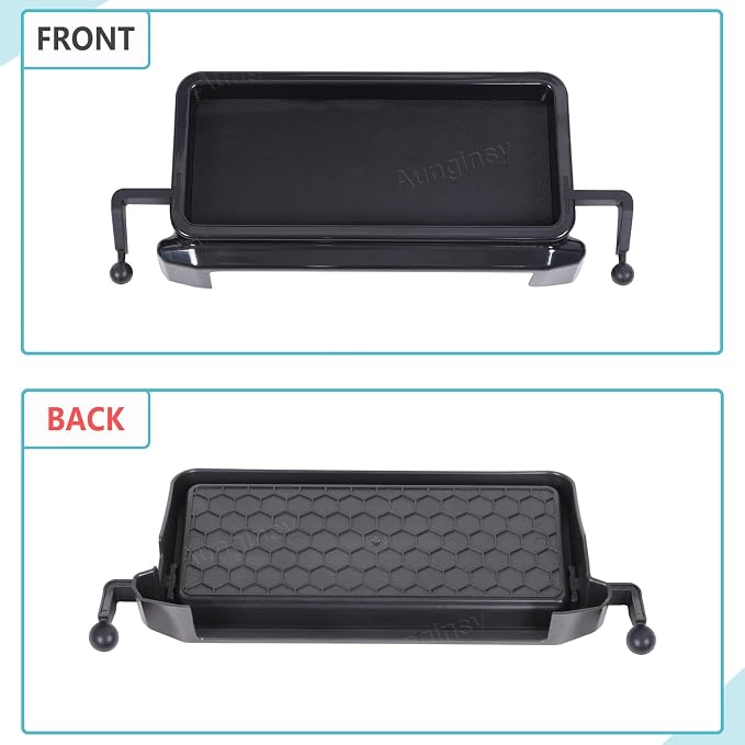 Aunginsy Center Console Dash Storage Tray Compatible with Toyota Tacoma 2024 2025 2026, Car Dashboard Storage Box Organizer Holder Insert Mounted Tray ABS Interior Accessories, Only Fit 8-inch Screen