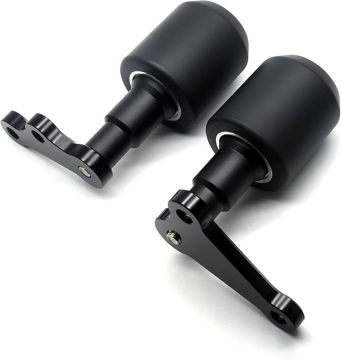 MZS Motorcycle Frame Sliders Compatible with YZF R3 YZF-R3 2015 2016 2017 2018, Racing Falling Crash Protector Guards No Cut Kits Black
