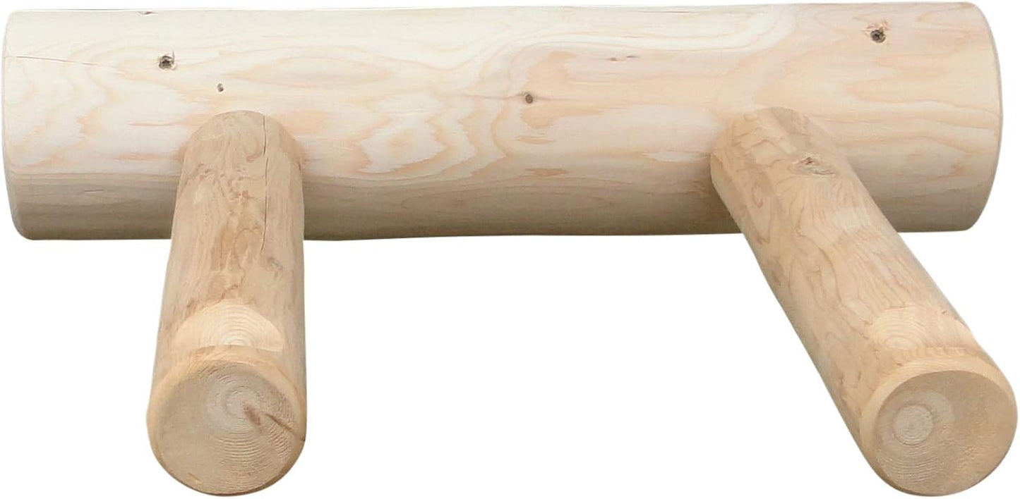 1-Place Wall-Mounted Bike Log Rack, Road Bike Wall Mount Hook, Bicycle Hangers for Garage Wall Racks, Bicycle Hooks for Hanging, Indoor Storage Garage Hooks for Bikes - Unfinished