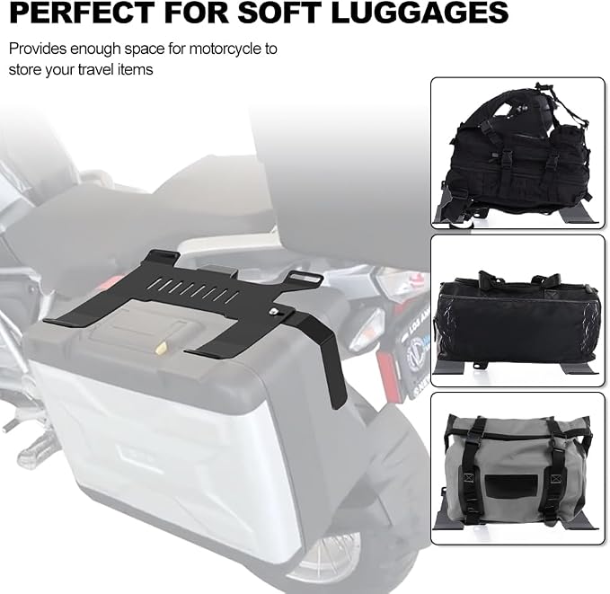 Xitomer Luggage Rails Compatible with R1200GS LC/LC ADV 2013-2018, R1250GS F750GS F850GS LC/LC ADV 2018-2024, F800GS 2026 Side Luggage Rack Side Case Racks Motorcycle Rear Carrier