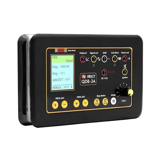 QDB-3A Ignition Coil Tester & Automotive Actuator Drive Detector – Multifunctional Solenoid Valve, Stepper Motor, Urea Pump Tester Tool with PWM Signal (12-14V)