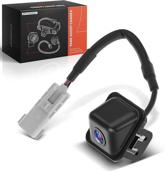 A-Premium Park Assist Camera Rear View Backup Reverse Camera Compatible with Select Cadillac Models - 2017 2018 2019 CTS