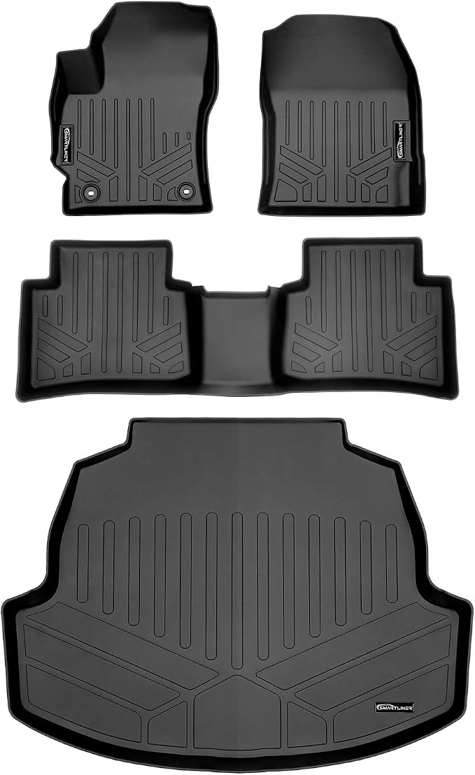 SMARTLINER Custom Fit Floor Mats 2 Rows and Cargo Liner Trunk Set Compatible with 2020-2025 Toyota Corolla