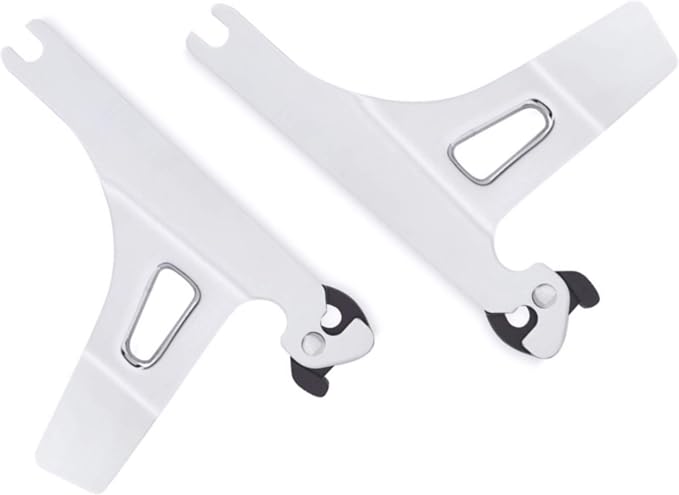 2006-2017 Dynas Backrest Detachable Side Plates Chrome HD 52866-06 Harley Dyna Back Rest Detachables Sideplates Sissybar Sissy Bar Street Bob Fat Bobs CVO Wide Glide Super Glides Low Rider S Custom