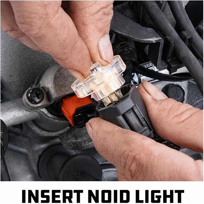 Powerbuilt 6 Piece Deluxe Noid Light Test Kit, Fuel Injector Components Testing,GM, Ford, Asian, European, Imports, Domestic Adapters - 940580