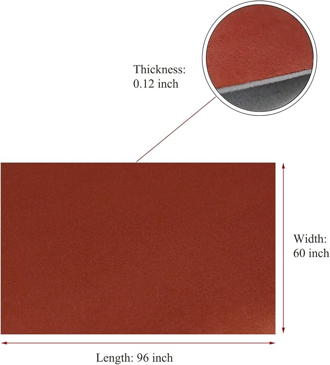 Suede Headliner with Foam Backing - Black Suede Headliner Material for Car/Truck/SUV/RV Roof, Home Repair/DIY Headliner Material Automotive Headliner (Burgundy, 96"×60“)