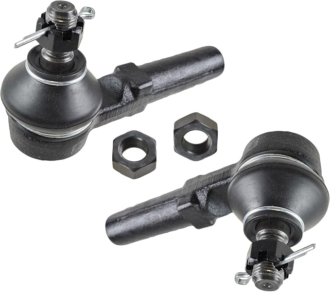 TRQ Front Outer Tie Rod Set 2 Piece Compatible with 1990 Nissan Axxess 1993-2002 Mercury Villager 93-02 Quest