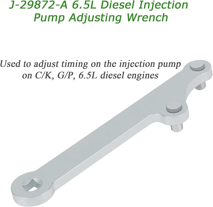 6.5L Injection Pump Adjusting Wrench for Diesel Engines, Similar to J-29872-A, J-29872 Injection Pump Adjusting Wrench 1/2" Drive