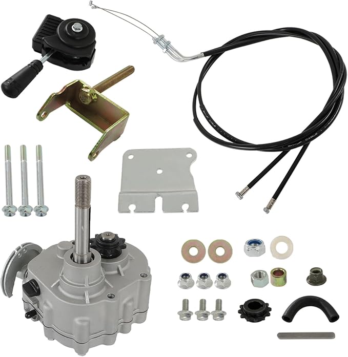 Go Kart Forward Reverse Gear Box Kit Replacement for 2HP-13HP Engine 30 Series 2300rpm Torque Converter 35 Chain 12T and 40/41 Chain 10T Go Karts Accessories 212cc