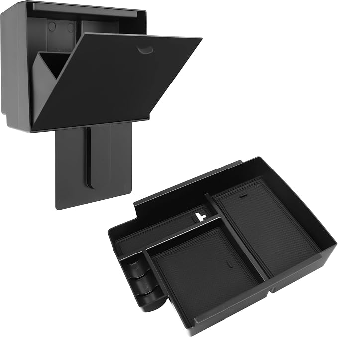 BlBLOZ 2PCS Center Console Organizer and Center Console Hidden Box Organizer for Toyota 4Runner 2010-2024 Accessories Center Console Tray Organizer Hidden Storage Box