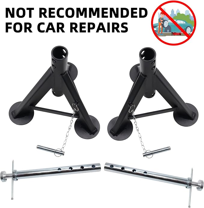 BESTOOL RV Supports Stabilizer Jacks, Travel Trailer Stabilizer Jacks Camper Jack Stands from 17.3" to 30." 1Pair Capacity 12000 lbs, 2 Pack