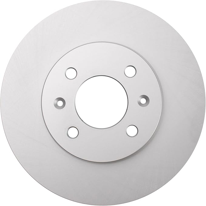 TRQ Front Brake Rotor Set G Coated Vented Compatible with 2012-2017 Hyundai Accent 2012-2018 Kia Rio