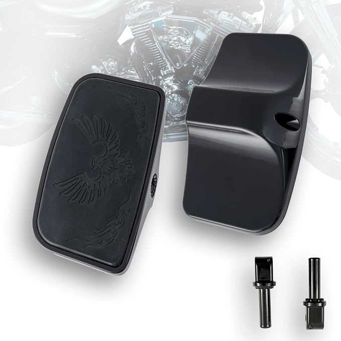 Rear Passenger Floorboard FootPeg Footboard Compatible with Kawasaki vulcan 500,800,700,750,88,900,1500,1600,1700,2000 (GlossBlack, Eagle)