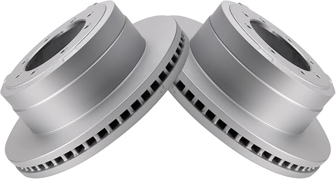 TRQ Rear Brake Rotors Set Vented Premium G-Coated Compatible with 2013-2019 Ford F-350 Super Duty 2013-2016 F-450 Super Duty