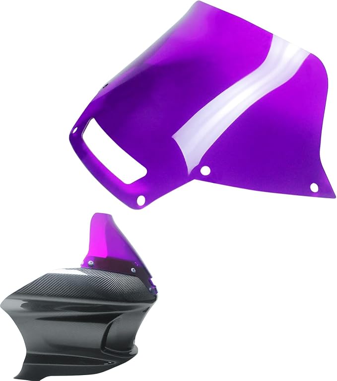 Grape Purple Acrylic PMMA Windshield, Outer Headlight Fairing Windscreen Windshield Compatible with Harley Davidson Low Rider ST, FLXRST FXST 2022-2025 (Purple)