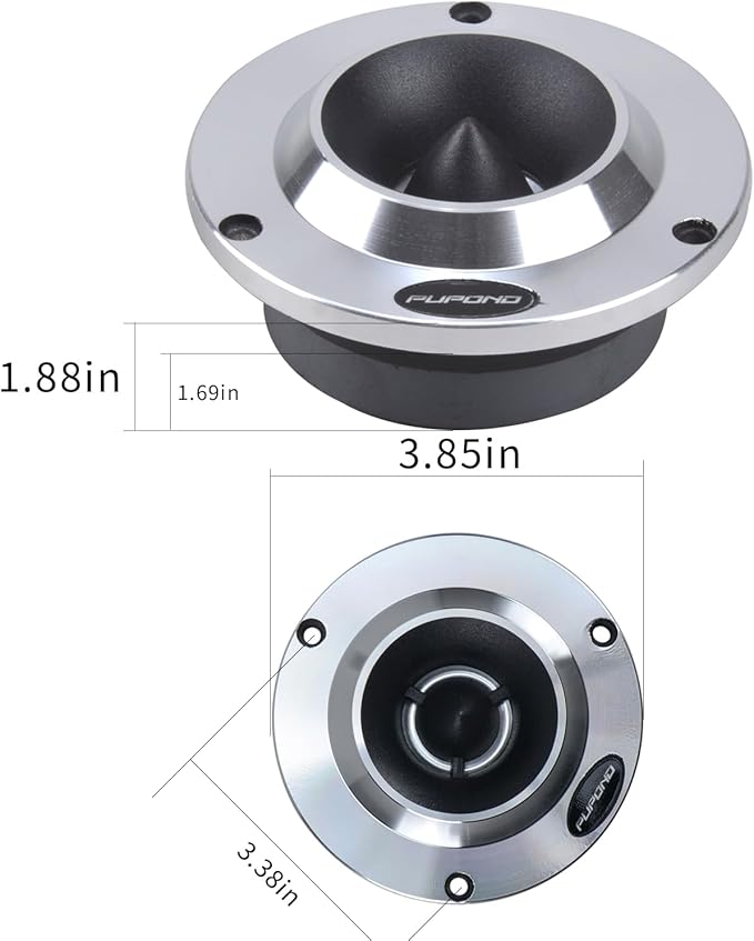 4'' Tweeters, 300watts,4 Ohm Ferrite tweeters for car Audio,Titanium Film Aluminium Panel Bullet tweeters Speakers,Pair
