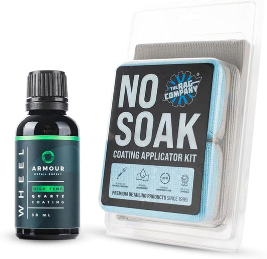 Armour Detail Supply - Wheel Coating & The Rag Company - Ultra No Soak Coating Applicator Kit Bundle