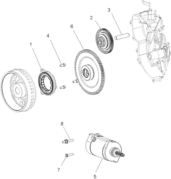 One Way Starter Clutch Gear Gaskets Fits Polaris RZR XP 1000 (2014-2020)