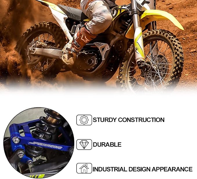 JFG RACING Sur Ron Suspension Triangle Linkage 7075 Al Progressive Link Kit for Sur Ron X/S X160 X260 Electric Dirt Bike, POLARSEA BLUE