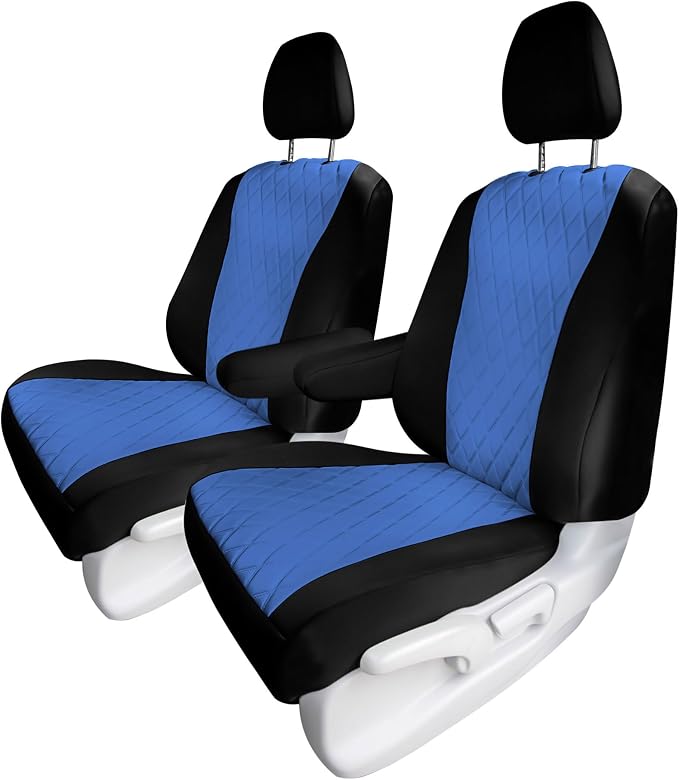 FH Group Custom Fit Car Seat Covers Specifically Made for 2016–2022 Honda Pilot, Front Set Blue Ultraflex Neoprene, Waterproof Car Seat Cover, Honda Accessories