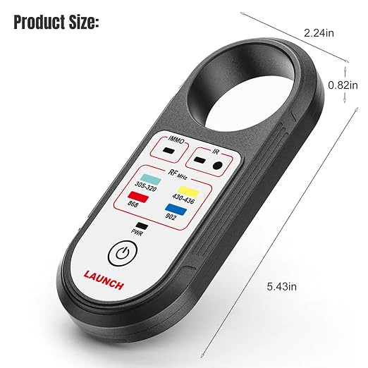 LAUNCH Remote Key Frequency Tester 315/433/868/902MHz Infrared Signal Detection, Key Fob Signal Tester