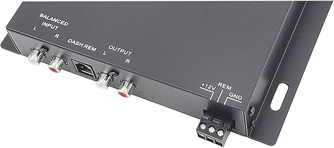 Audiotek AT-AP100 1/2 Din Car Audio Digital Bass Processor & Sound Restoration, Crossover for Car Subwoofer Tuners w/Bass Knob Input 15V RMS and Maximum Output 13.5V Peak