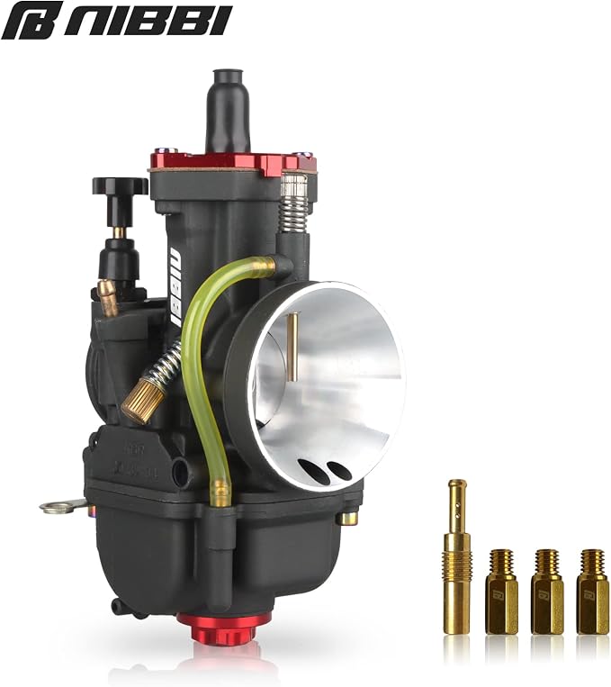NIBBI Carburetor PWK 30mm Motorcycle, 250cc-300cc Power Carb With Carb Jets, Fit GY6 Engine Dirt Bike Mini Bike SSR TTR Apollo HAWK250 TaoTao ATV