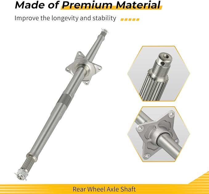 M MATI Rear Wheel Axle Shaft for Honda TRX450R 2004-2009 TRX450ER 2006-2014 42310-HP1-000 90304-HM5-A80 94201-40300