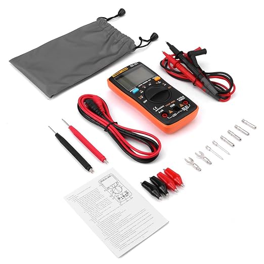 AN8008 True rms Digital Multimeter AC DC Voltage Ammeter Current Ohm Meter