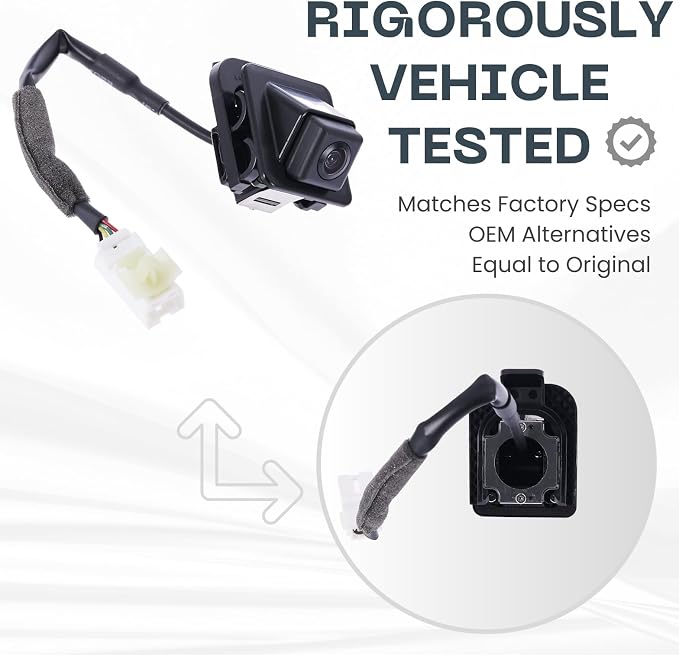 Backup Camera for 2012 2013 2014 Hyundai Elantra Sedan Coupe | Rear View Cam Replaces OE part 95750-3X105 95750-3X345 957503X105 957503X345, reverse parking assist backup monitor hd