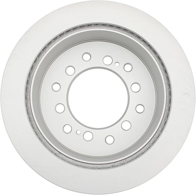 TRQ Rear Brake Rotor Set G Coated Vented Compatible with 2003-2009 Lexus GX470 2003-2009 Toyota 4Runner 2007-2009 FJ Cruiser 2001-2007 Sequoia