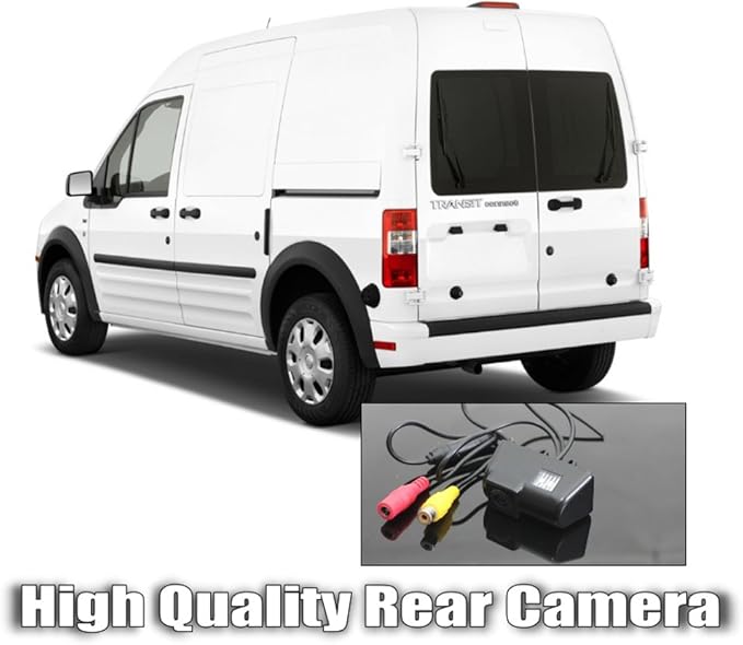Vehicle License Plate Backup Camera, LED Night Vision Car Rear View Reverse Camera Number Plate Light License s for Ford Transit MK6 2000-2006 / MK7 2007-2013
