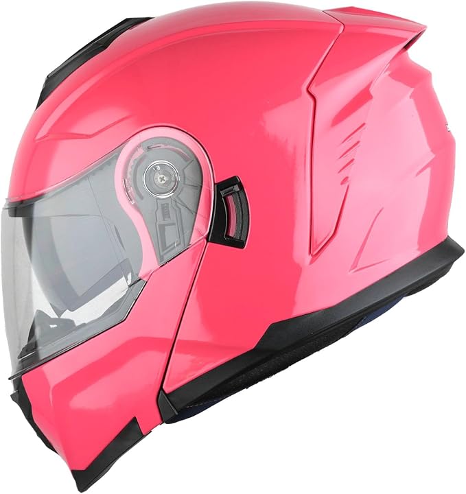 1Storm Motorcycle Street Bike Modular/Flip up Dual Visor Sun Shield Full Face Helmet HJK920