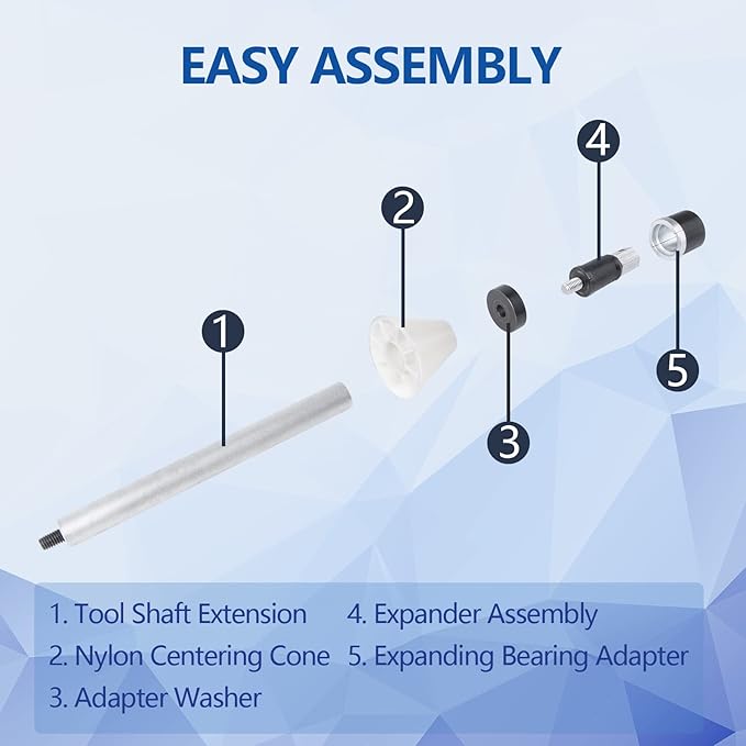 Engine Cam Bearing Installation and Removal Tool Kit Camshaft Bearing Tool with 1-1/8 to 2-2/3 inch Adapter Suitable for Most Vehicles Car Tool