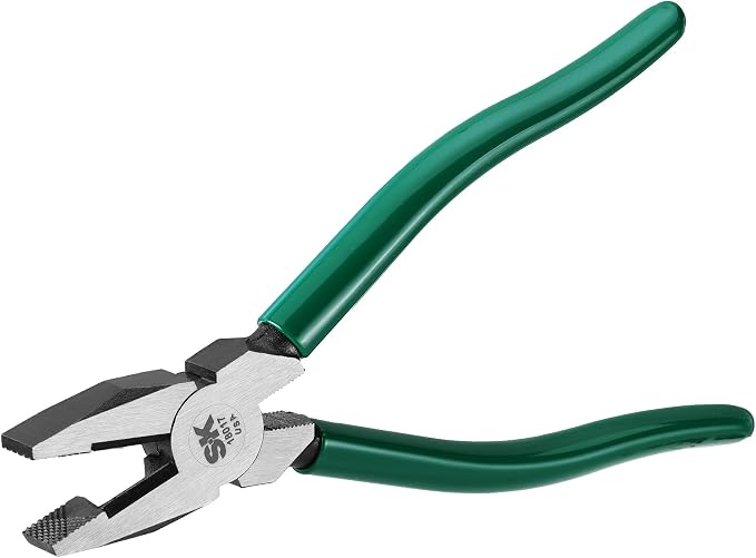 SK Tools USA Linesman Side Cutting Pliers, 7" Long | 18017