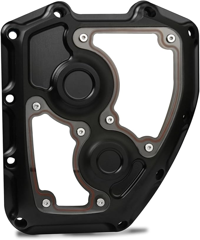 CNC Clarity Black Cam Cover for Harley Davidson Twin Cam Engine Softail Fat Boy Dyna 2001-2017 Touring Road King Street Glide FLHX 2006-2016 (All Black)