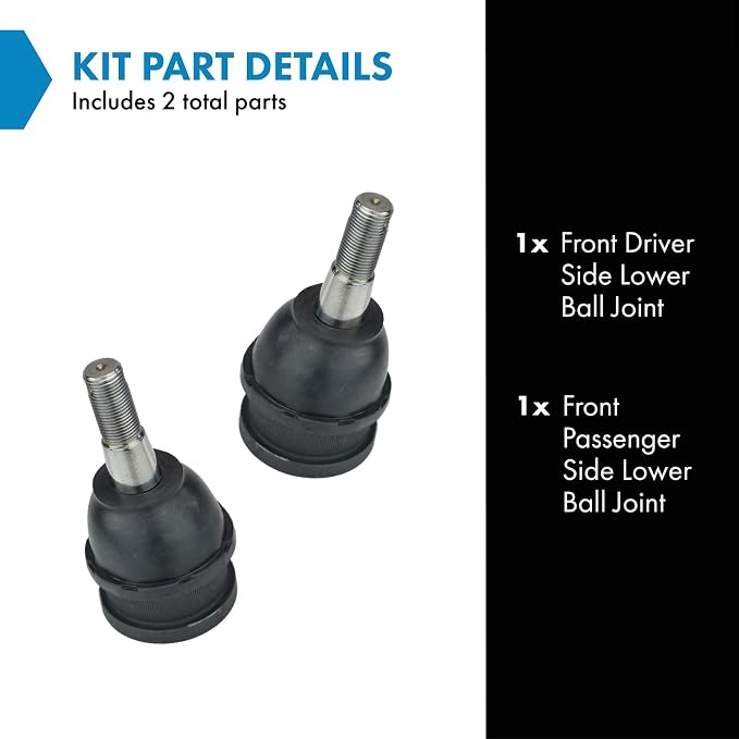 TRQ Front Lower Ball Joint Set Compatible with 71-95 Chevrolet GMC