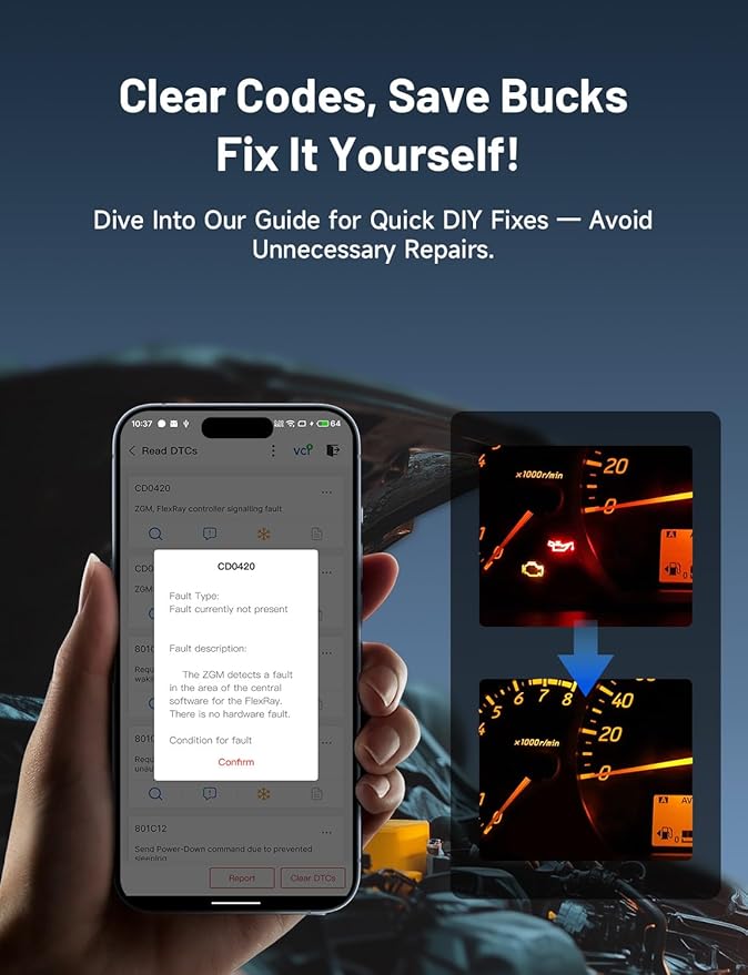 TOPDON TopScan Lite OBD2 Scanner Bluetooth, Bi-Directional Scanner Wireless All System Diagnostic Tool for iOS & Android, 8+ Hot Reset, Repair Guides, Check Engine Car Code Reader, Performance Test
