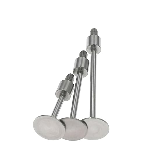 SUXING Flat Contact Points for Dial Indicator Depth 0.5mm Thickness 10 mm Diameter 4-48 UNF Thread (4-48UNF A Set)
