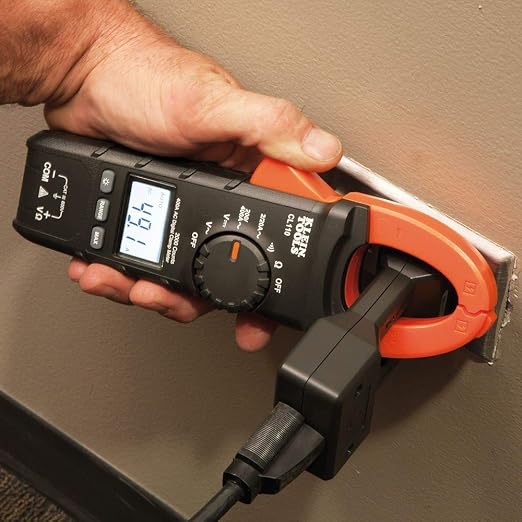 Klein Tools CL445 HVAC Clamp Meter + Klein Tools 69409 Line Splitter