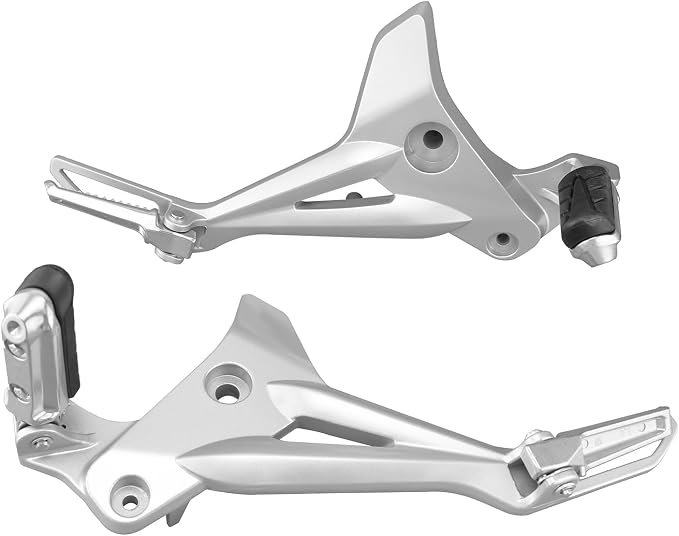 Mokuo High Strength Aluminum Alloy 6061 Motorcycle Footpegs Assembly Footrest Set Kit Right&Left Side Fit for Honda Grom MSX 125 SF 2013-2016