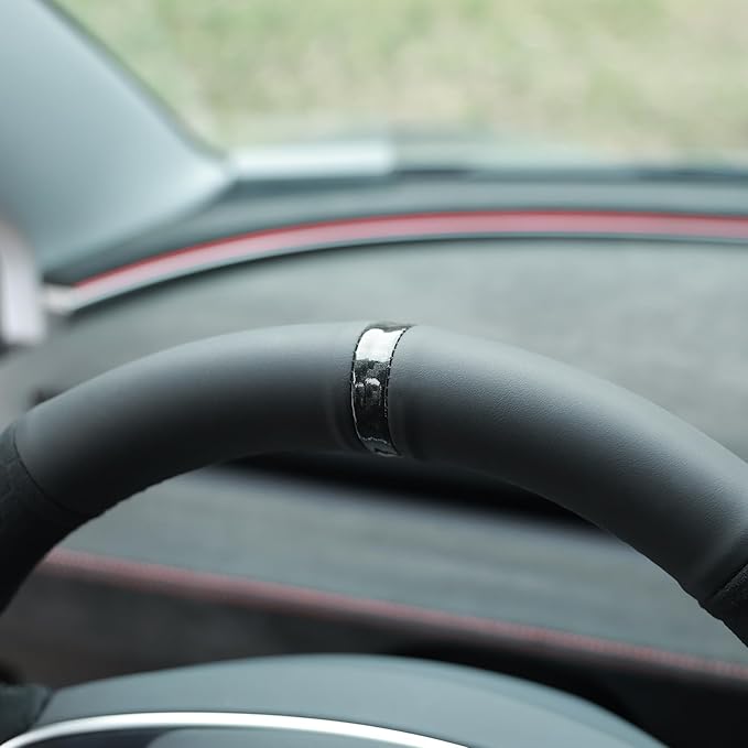 MEWANT Stitching Steering Wheel Cover for Tesla Model 3 Highland 2025 Model Y Juniper Tesla Model Y Juniper Accessory