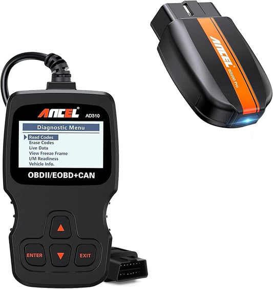 ANCEL BD200 Pro OBD2 Scanner Bluetooth with ANCEL AD310 Classic Universal OBD II Scanner
