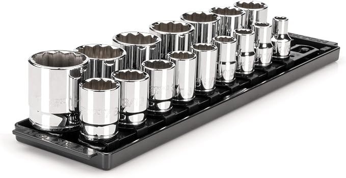 TEKTON 1/2 Inch Drive 12-Point Socket Set, 16-Piece | SHD92118