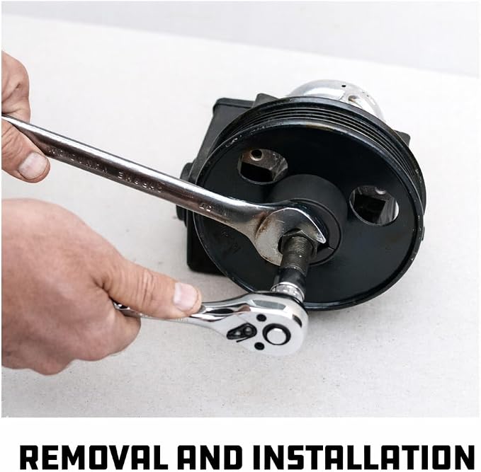 Powerbuilt Power Steering Pump Pulley Kit, Alternator Pulleys, Remove, Disconnect and Install, Adapters Included - 948002