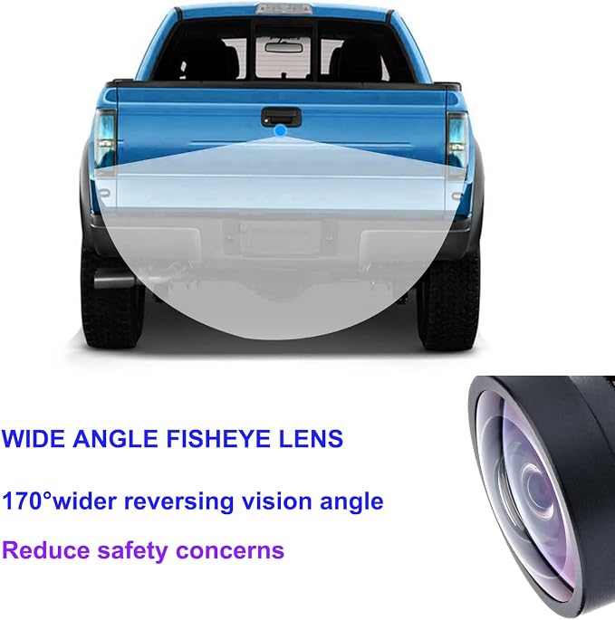 Unifizz Car Backup Camera Parking Assist Rear View Camera Replaces# BL3Z-19G490-B EL3Z-19G490-D Compatible for Ford F150 2010 2012 2013 2014 for Mustang 2015-2020 for Lincoln MKC 2015-2019