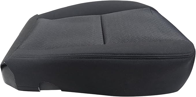 GXARTS Cloth Front Driver Side Bottom Replacement Seat Cover Compatible with Chevy Silverado Avalanche Suburban Tahoe GMC Sierra Yukon 2007 2008 2009 2010 2012 2013 2014 Black #19C